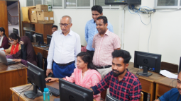 The Honorable Vice-Chancellor and Treasurer visited to monitor the training program